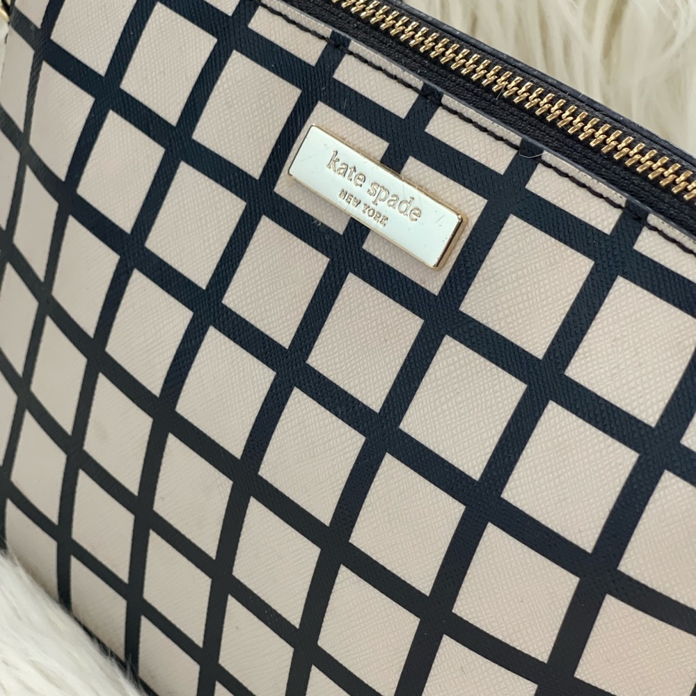 KATE SPADE Black and Beige Checker crossbody bag 🍾 - Picture 5 of 7
